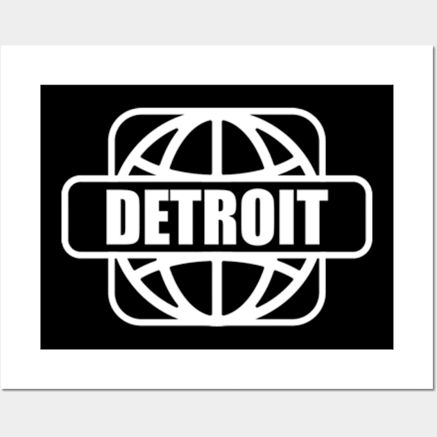 detroit world wide Wall Art by antonimus